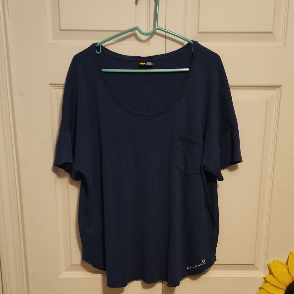Life Is Good Navy Blue Relaxed Fit Tee Shirt XL